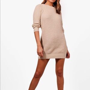 Cozy Cream Sweater Dress